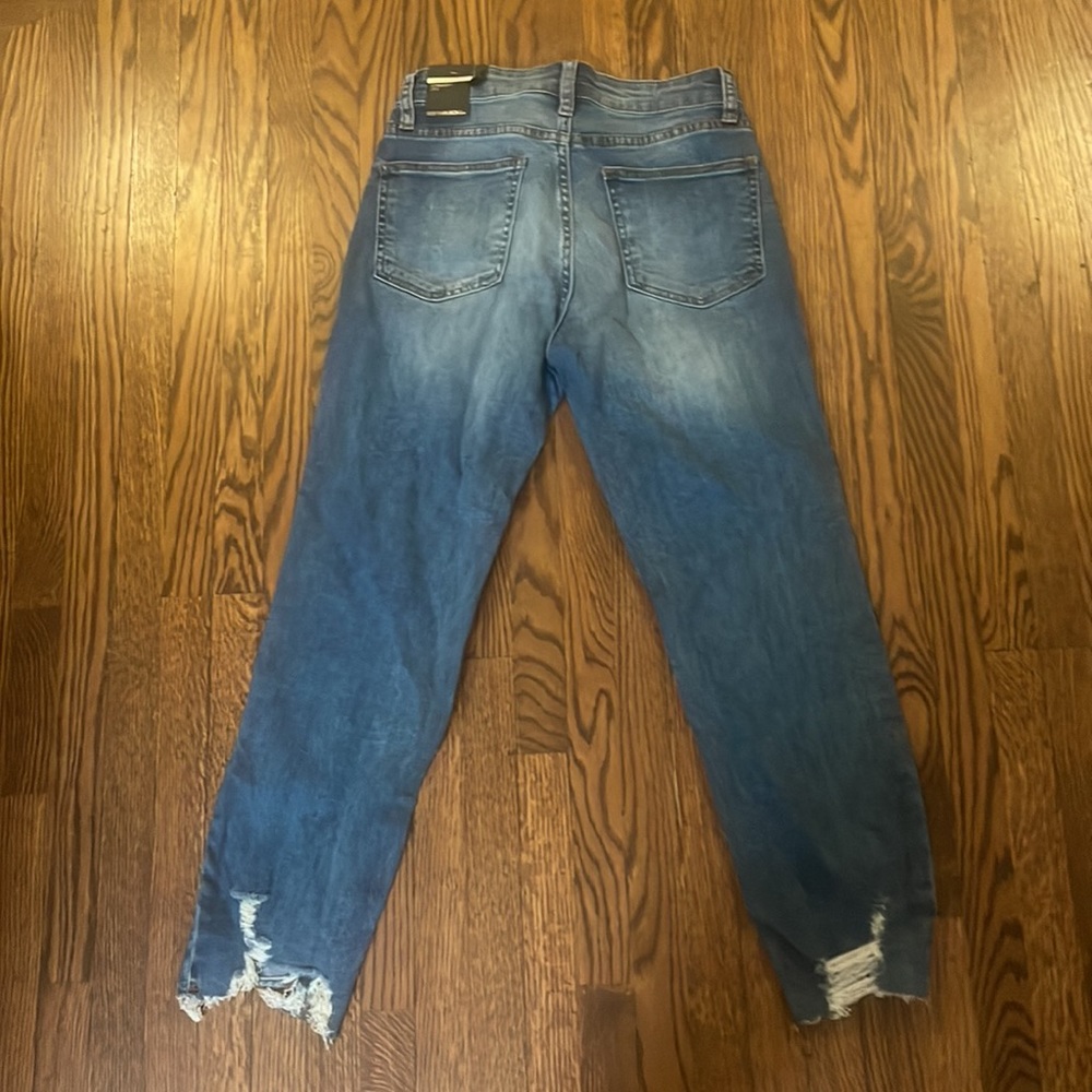 NWT Nordstrom - STS - See Through Soul High Rise Straight Leg Blue Jeans - Picture 2 of 5